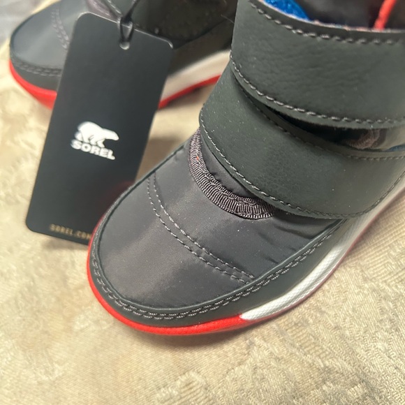 new SOREL Toddler Whitney 11 Strap WP Boys Winter boots Sz 6 - Picture 5 of 7